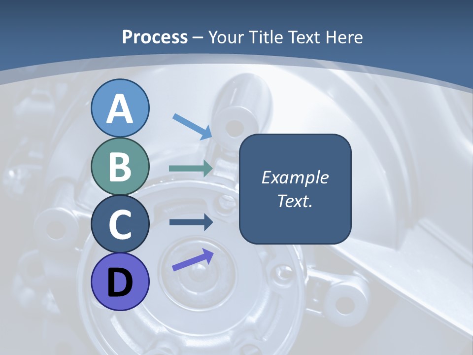 Blue Transmission Transfer PowerPoint Template