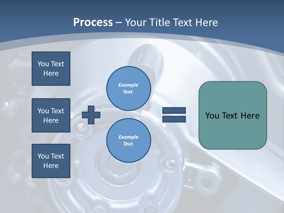 Blue Transmission Transfer PowerPoint Template