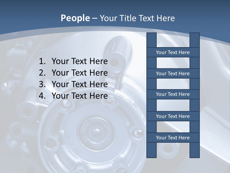 Blue Transmission Transfer PowerPoint Template