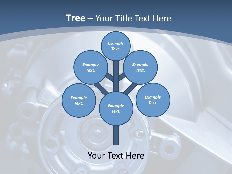 Blue Transmission Transfer PowerPoint Template