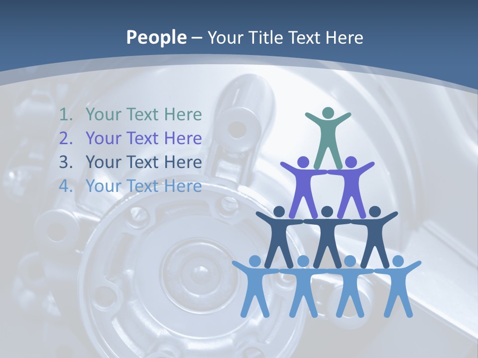 Blue Transmission Transfer PowerPoint Template