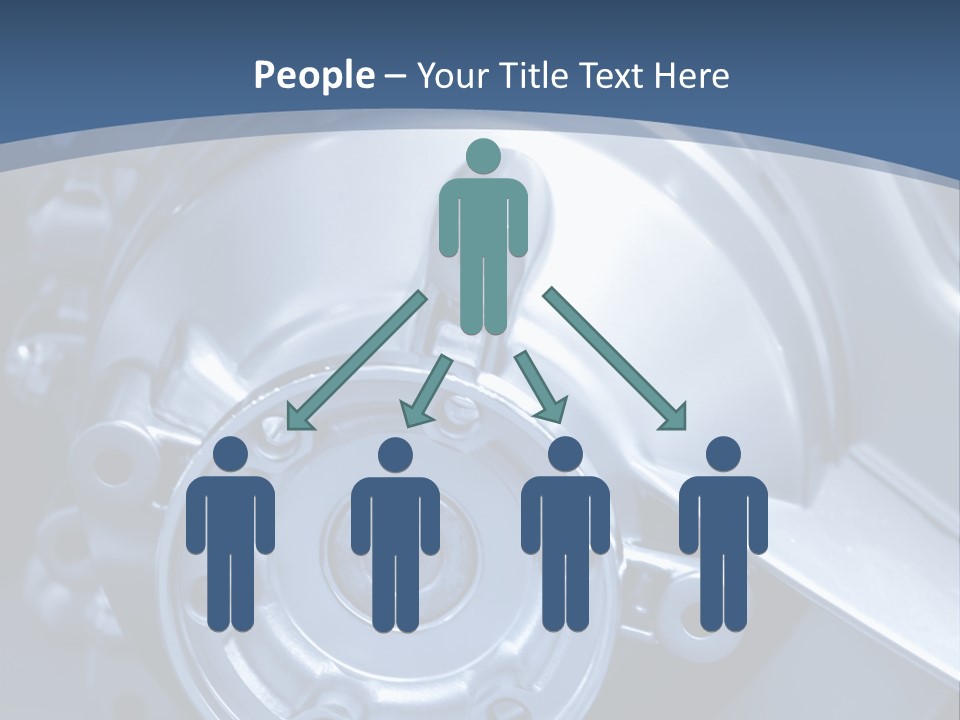 Blue Transmission Transfer PowerPoint Template