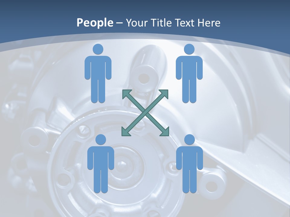 Blue Transmission Transfer PowerPoint Template