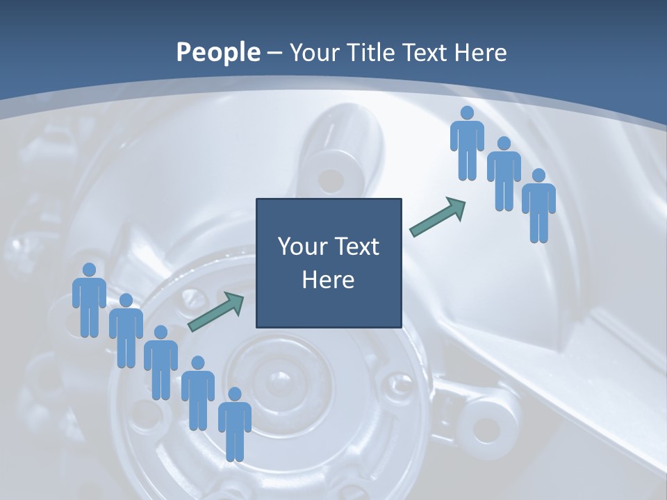 Blue Transmission Transfer PowerPoint Template