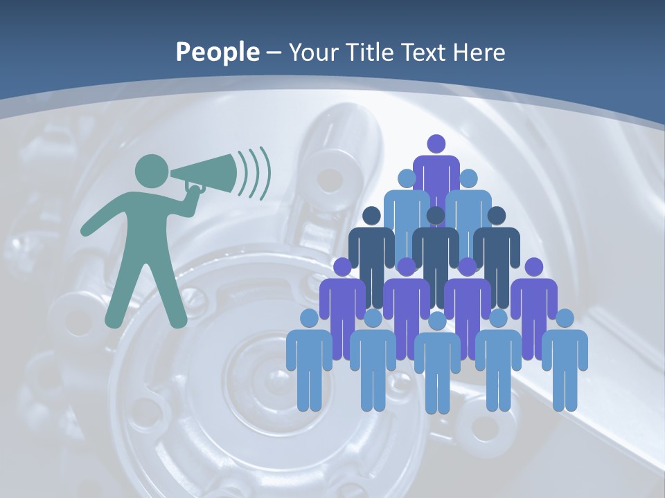 Blue Transmission Transfer PowerPoint Template