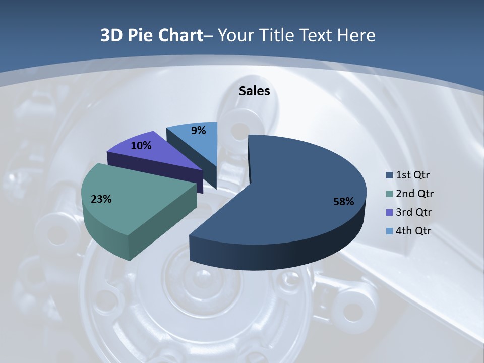 Blue Transmission Transfer PowerPoint Template