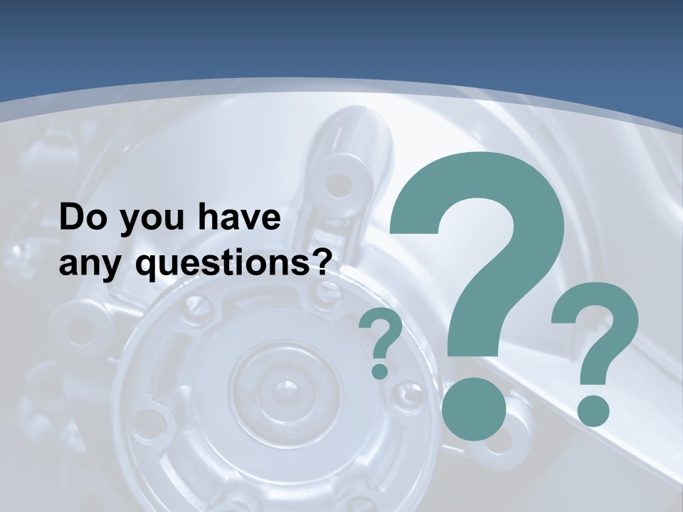 Blue Transmission Transfer PowerPoint Template