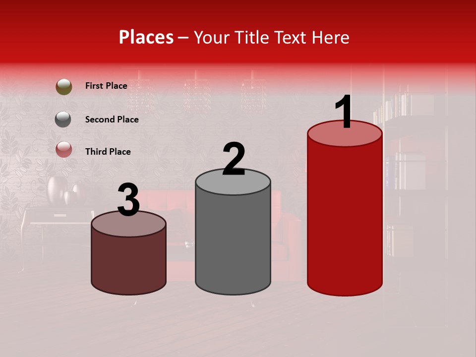 Room Furniture Leather PowerPoint Template