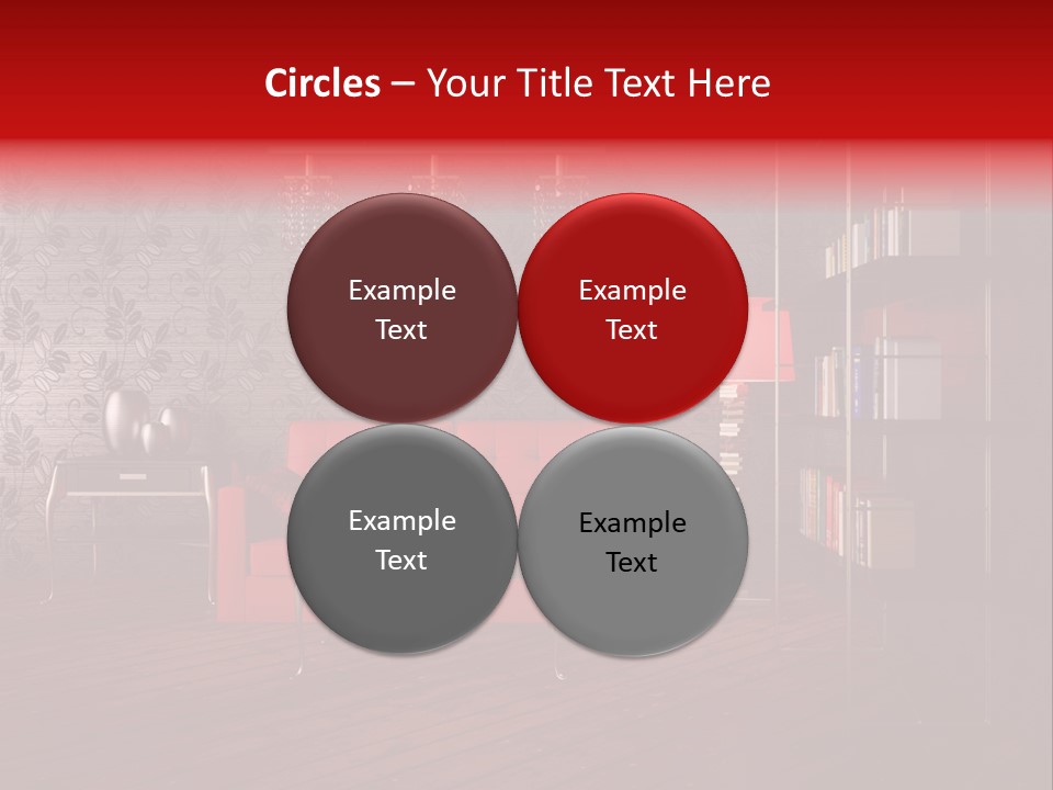 Room Furniture Leather PowerPoint Template