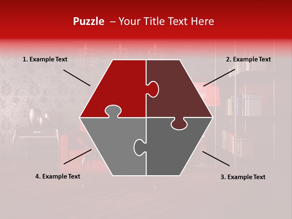 Room Furniture Leather PowerPoint Template