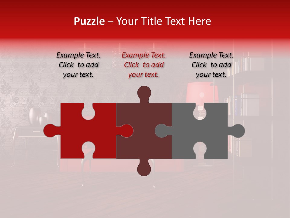 Room Furniture Leather PowerPoint Template