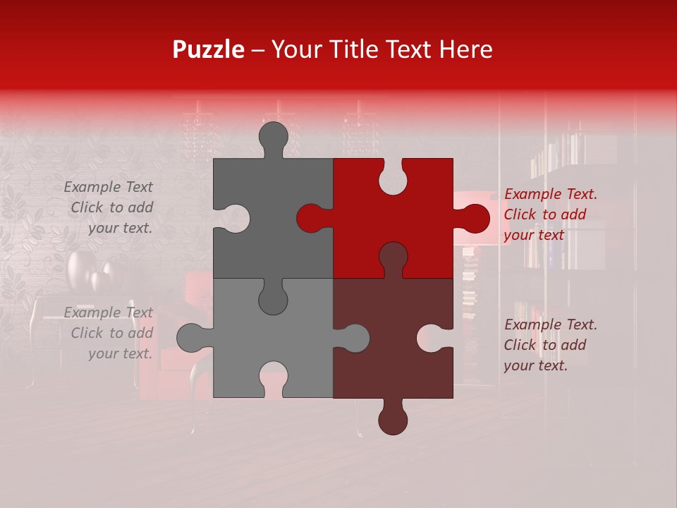 Room Furniture Leather PowerPoint Template