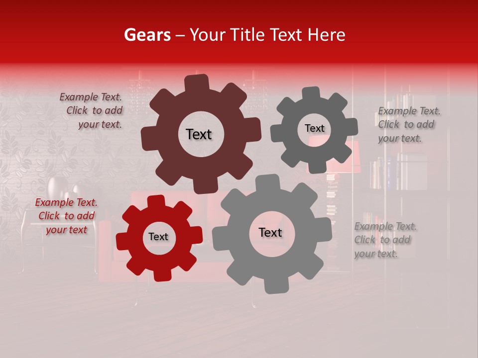 Room Furniture Leather PowerPoint Template