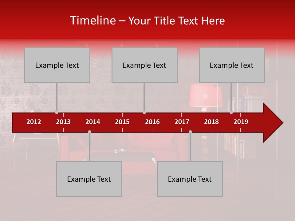 Room Furniture Leather PowerPoint Template