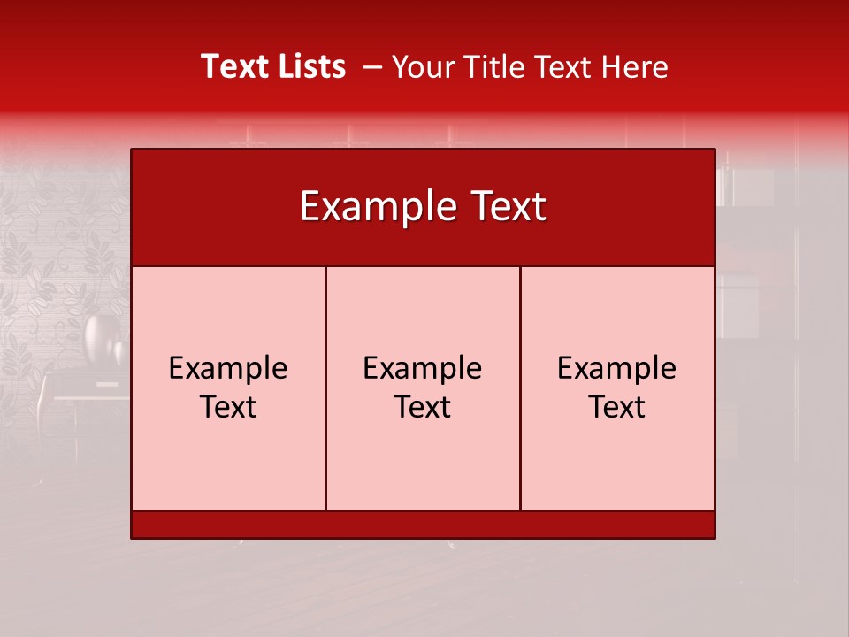 Room Furniture Leather PowerPoint Template