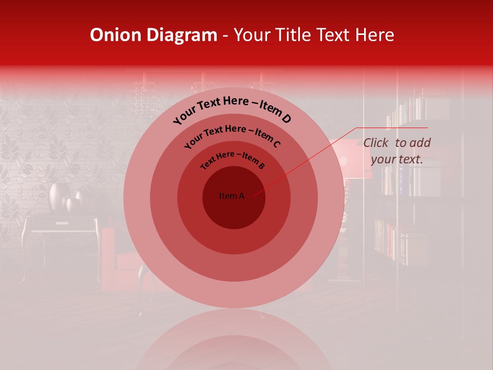 Room Furniture Leather PowerPoint Template