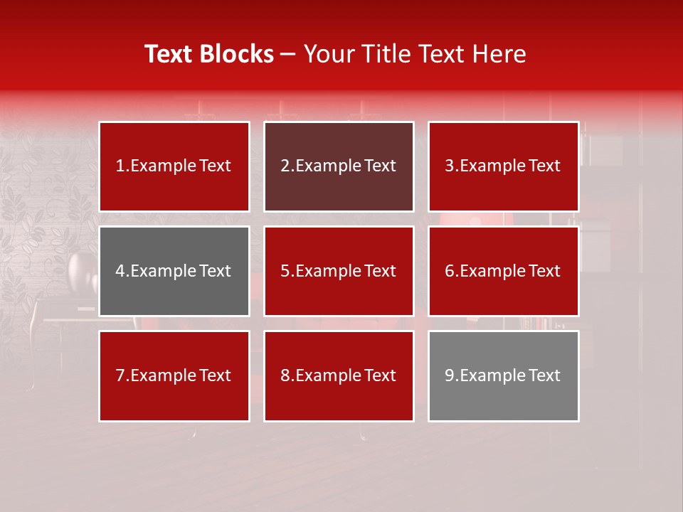 Room Furniture Leather PowerPoint Template