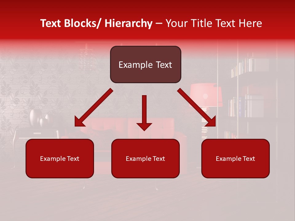 Room Furniture Leather PowerPoint Template