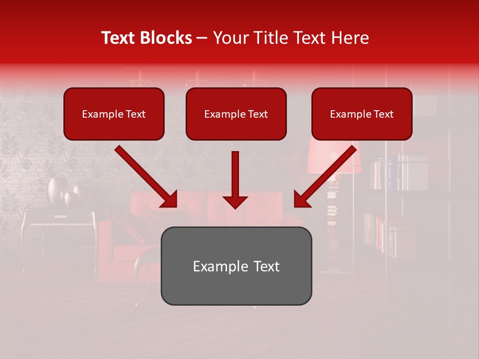 Room Furniture Leather PowerPoint Template
