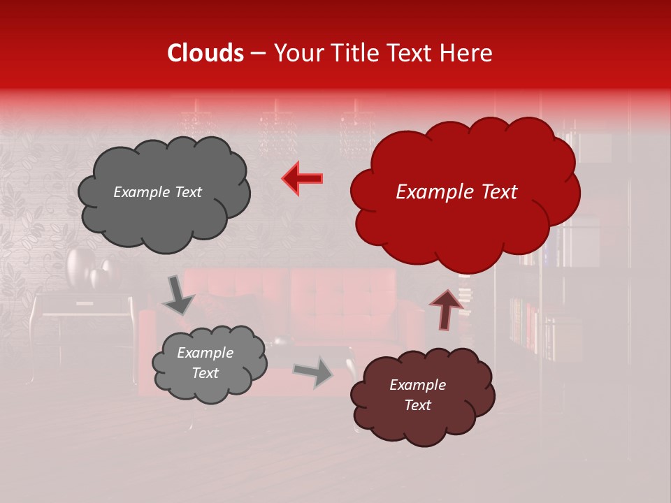 Room Furniture Leather PowerPoint Template