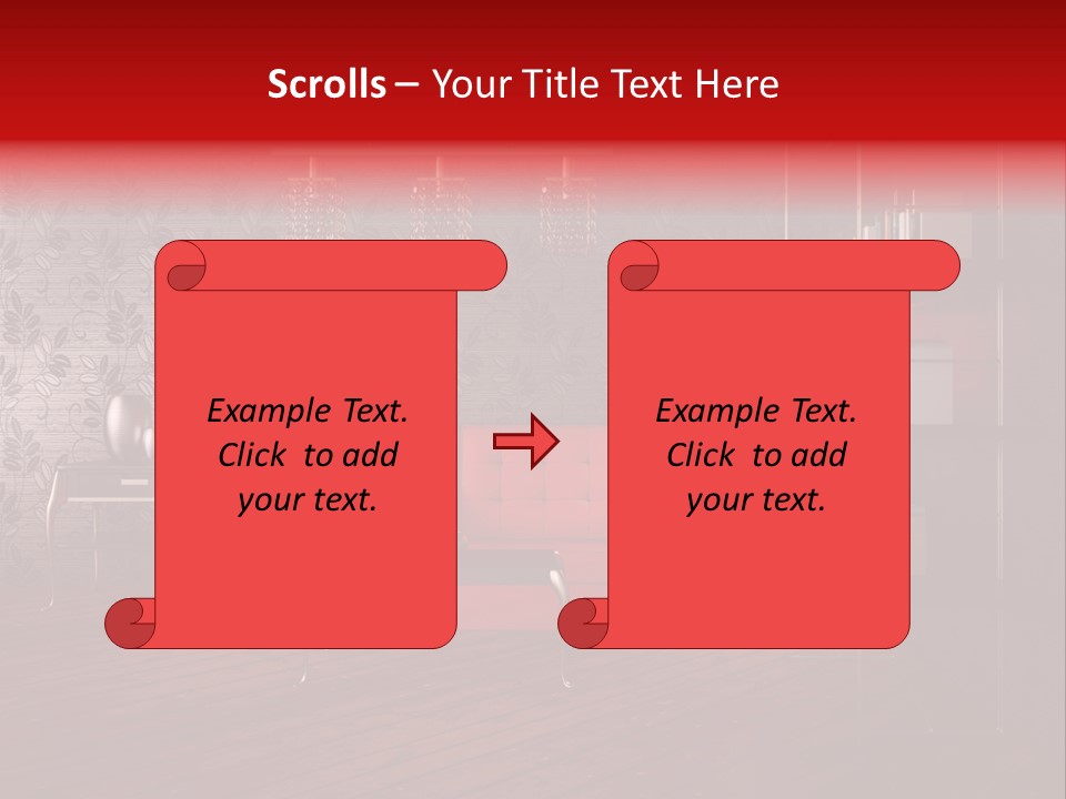 Room Furniture Leather PowerPoint Template