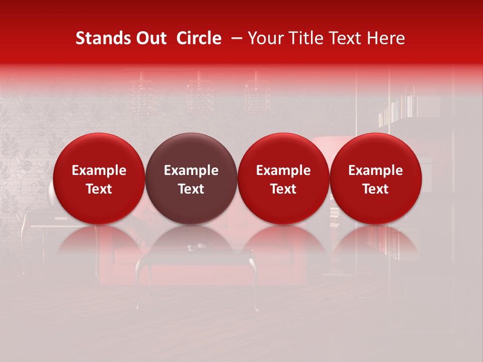 Room Furniture Leather PowerPoint Template