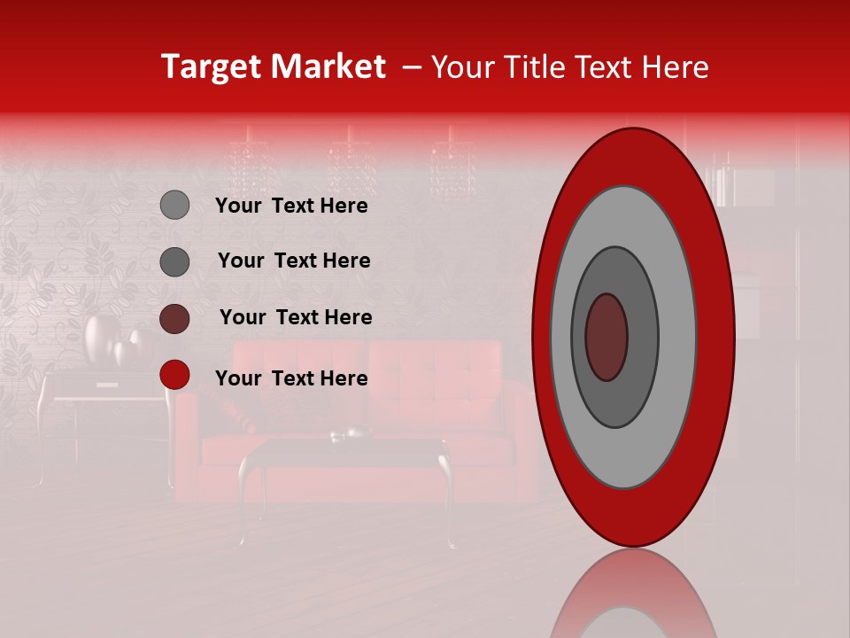 Room Furniture Leather PowerPoint Template