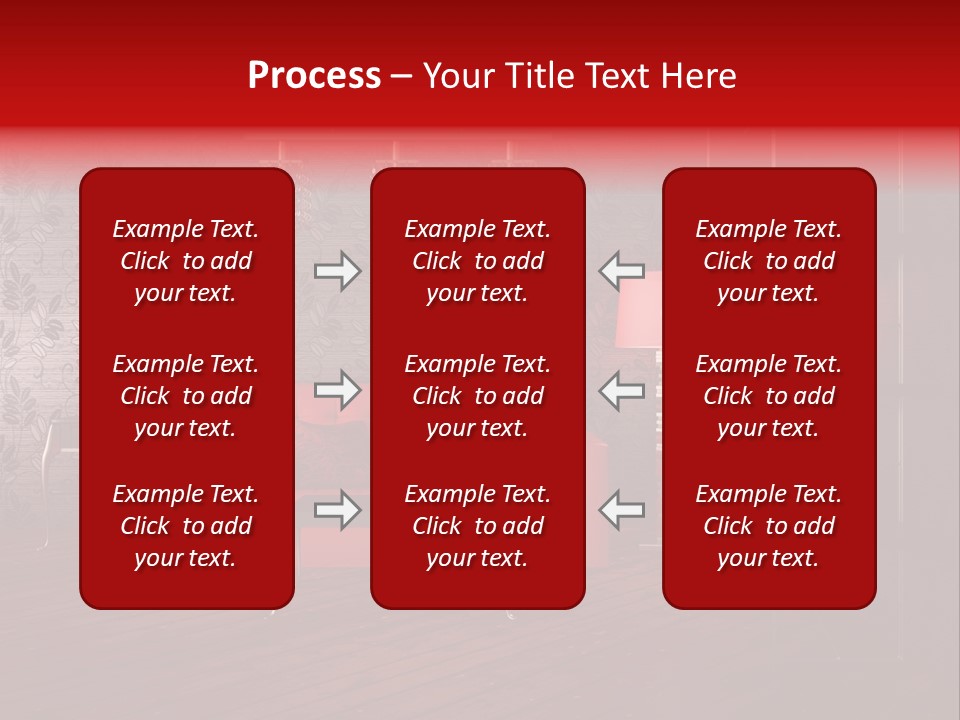 Room Furniture Leather PowerPoint Template
