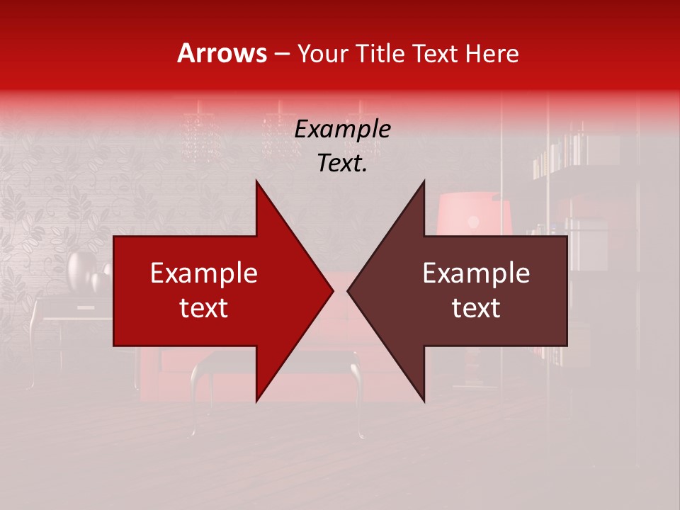 Room Furniture Leather PowerPoint Template