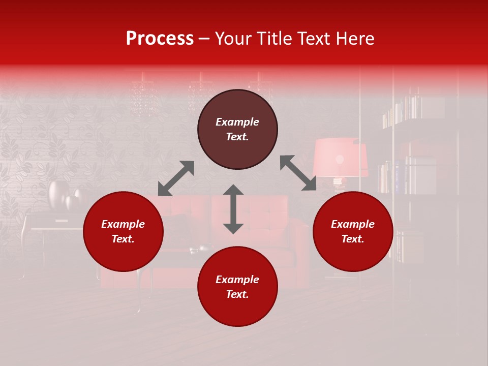 Room Furniture Leather PowerPoint Template