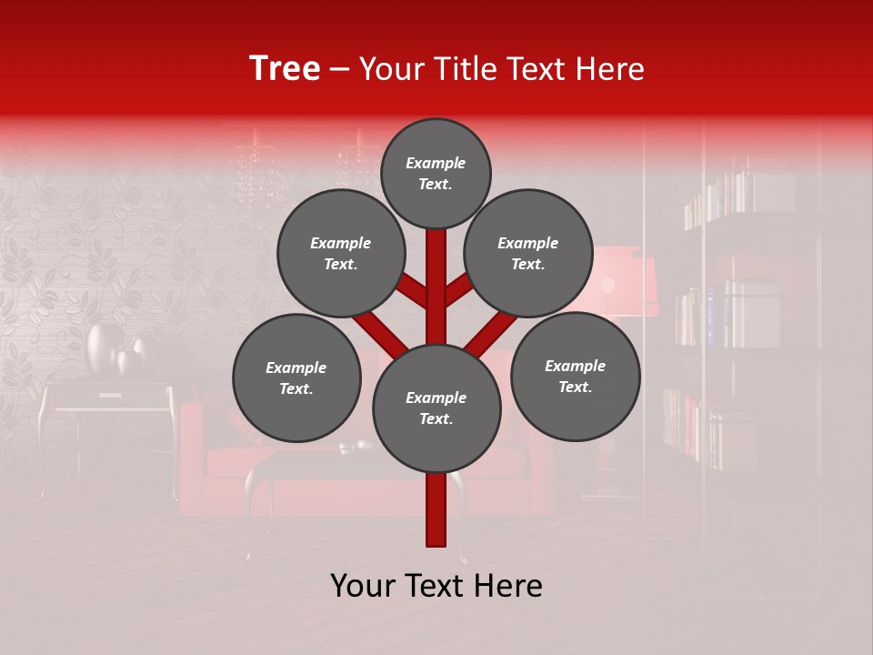 Room Furniture Leather PowerPoint Template