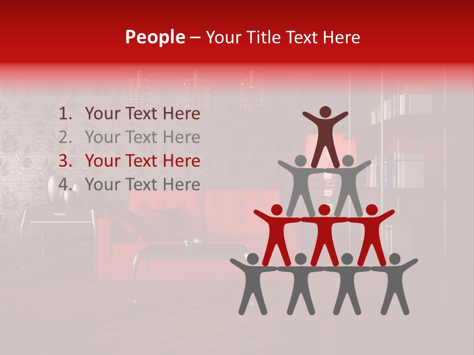 Room Furniture Leather PowerPoint Template