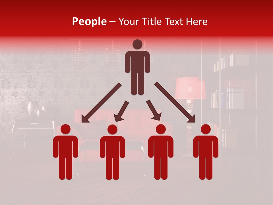 Room Furniture Leather PowerPoint Template