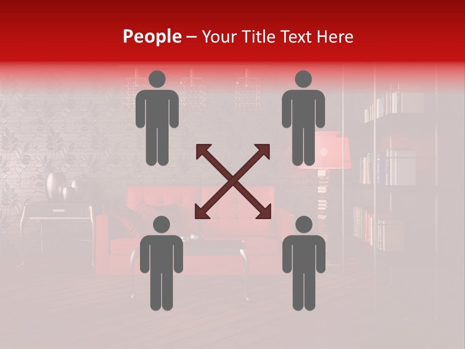 Room Furniture Leather PowerPoint Template