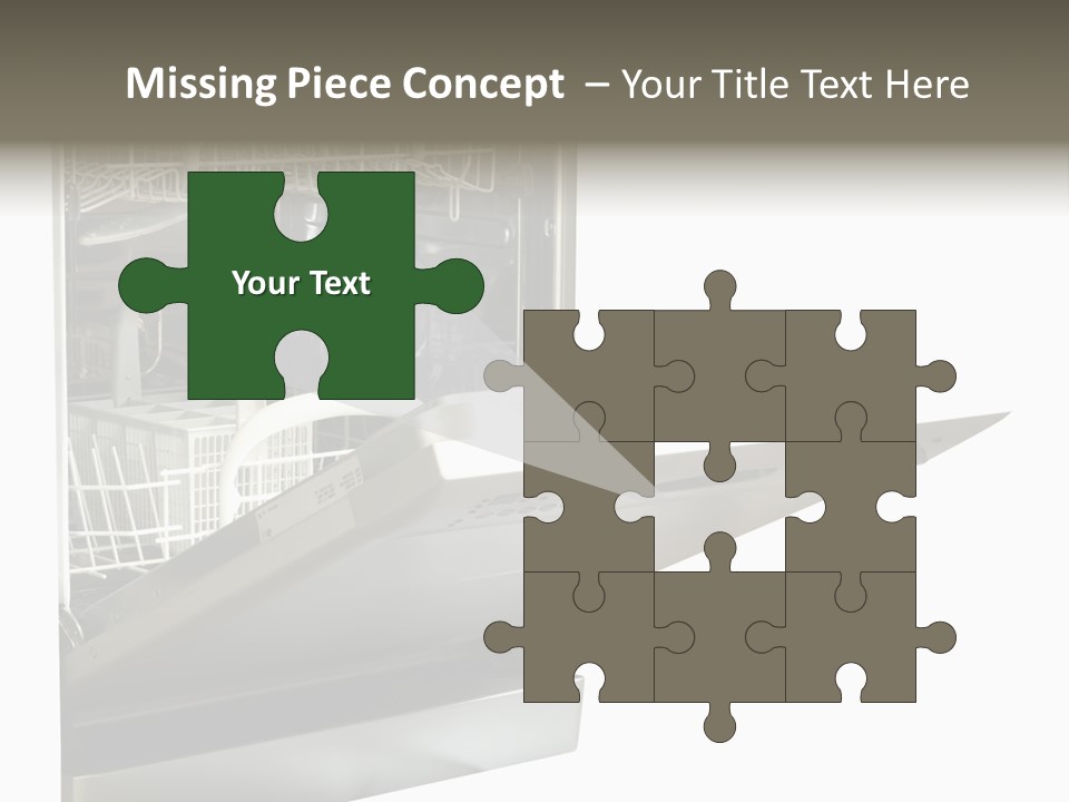 Vacuum Kitchenware House PowerPoint Template