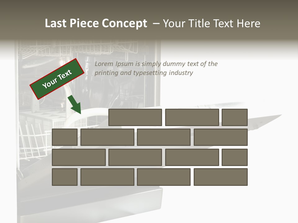 Vacuum Kitchenware House PowerPoint Template