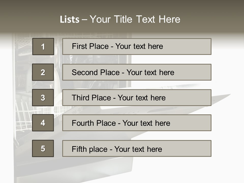 Vacuum Kitchenware House PowerPoint Template