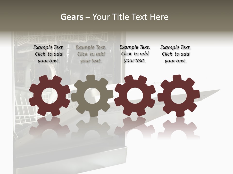 Vacuum Kitchenware House PowerPoint Template