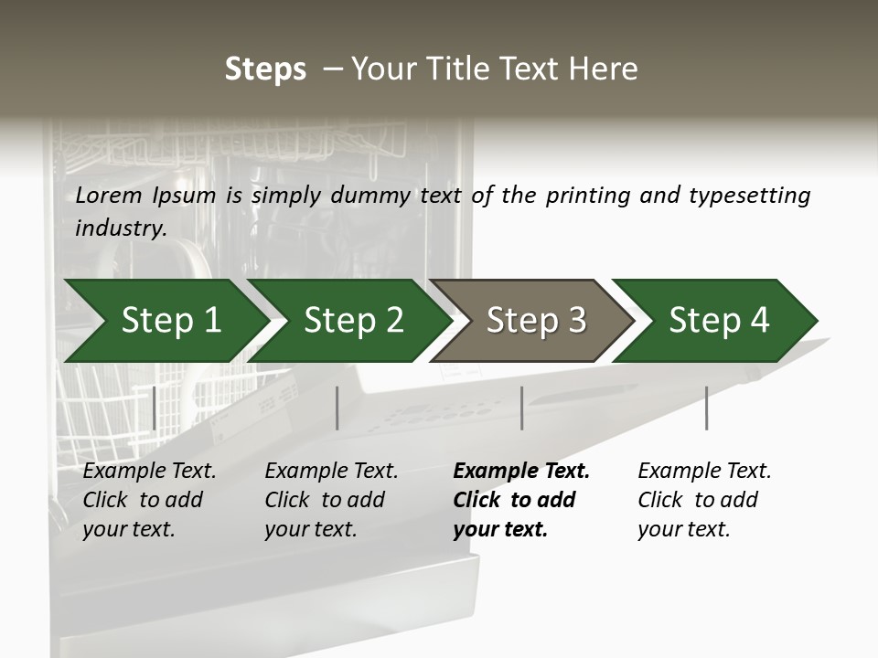 Vacuum Kitchenware House PowerPoint Template