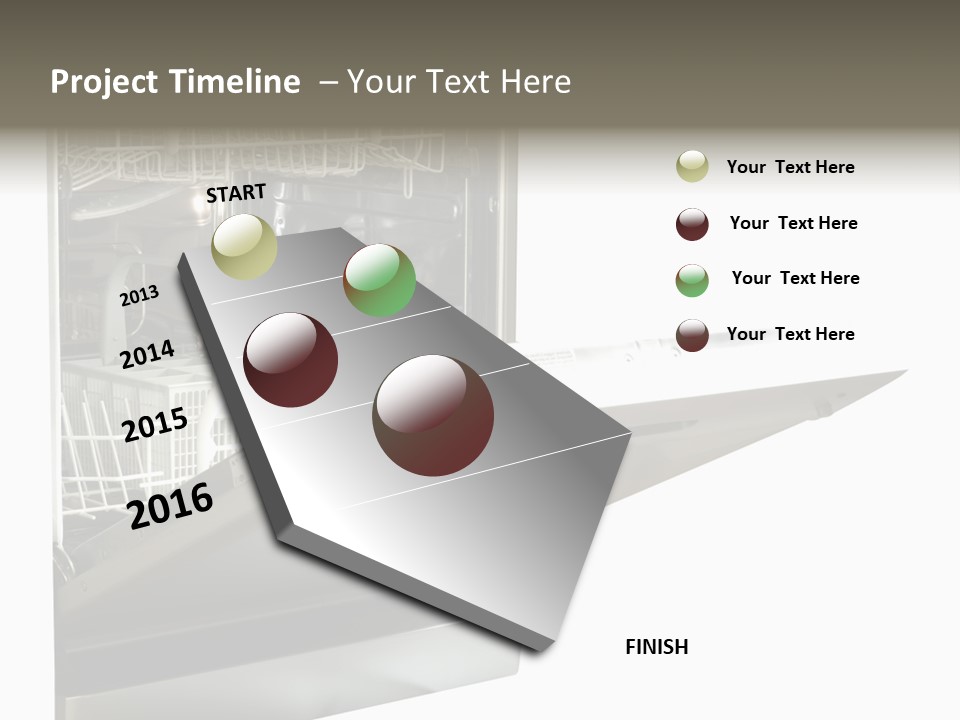 Vacuum Kitchenware House PowerPoint Template