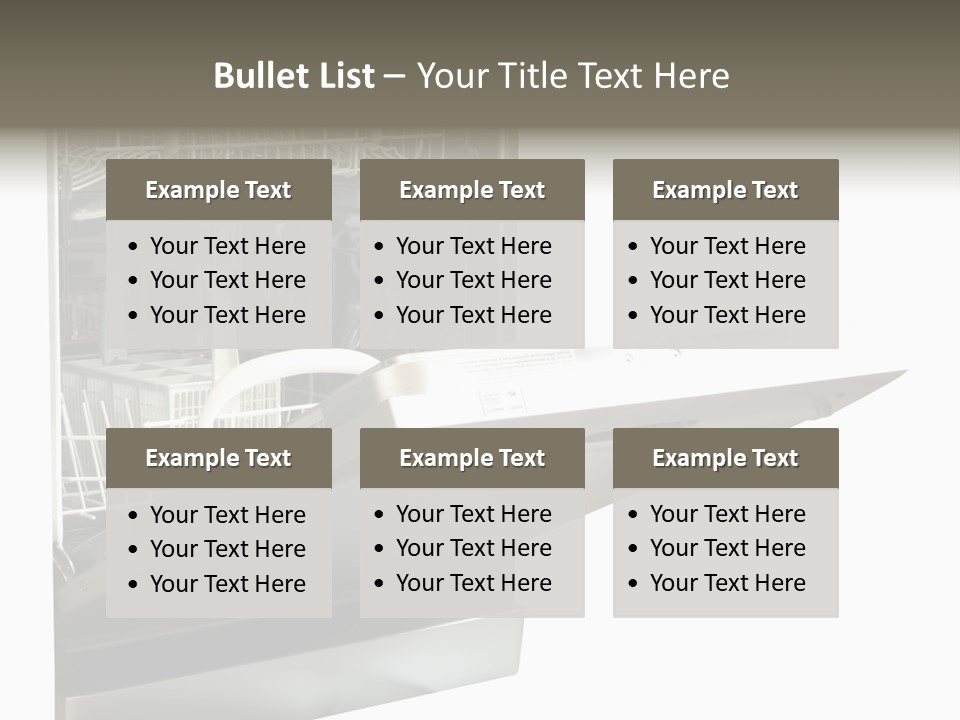 Vacuum Kitchenware House PowerPoint Template