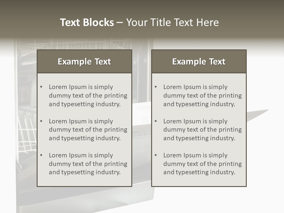 Vacuum Kitchenware House PowerPoint Template