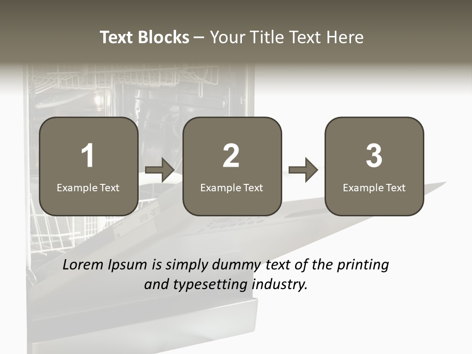 Vacuum Kitchenware House PowerPoint Template