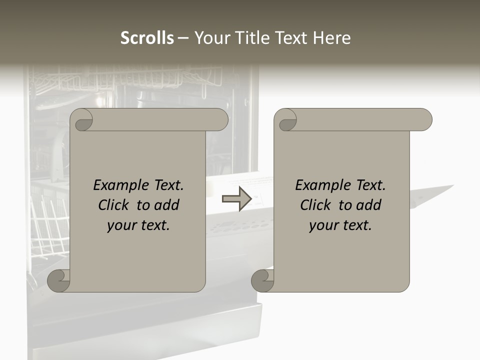 Vacuum Kitchenware House PowerPoint Template