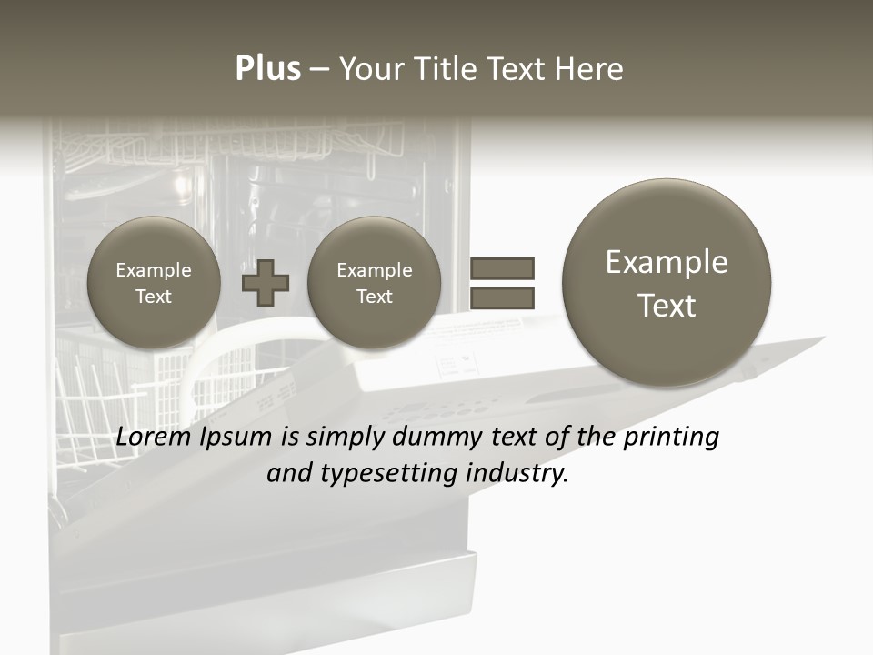 Vacuum Kitchenware House PowerPoint Template