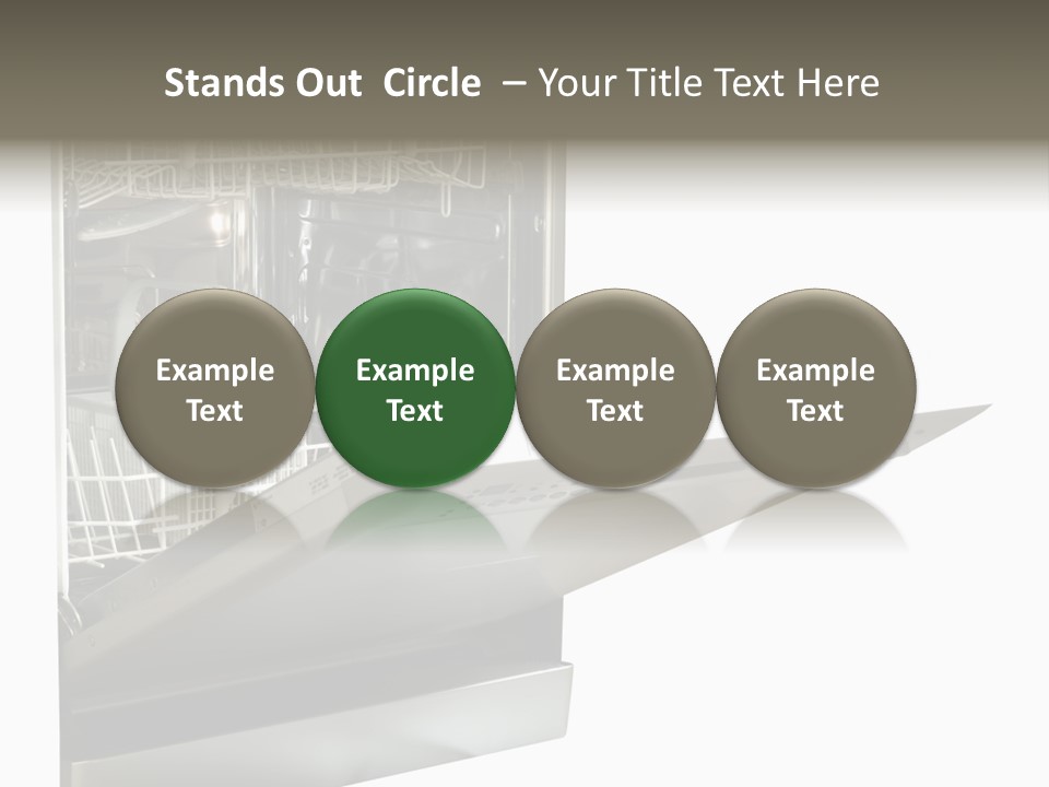 Vacuum Kitchenware House PowerPoint Template