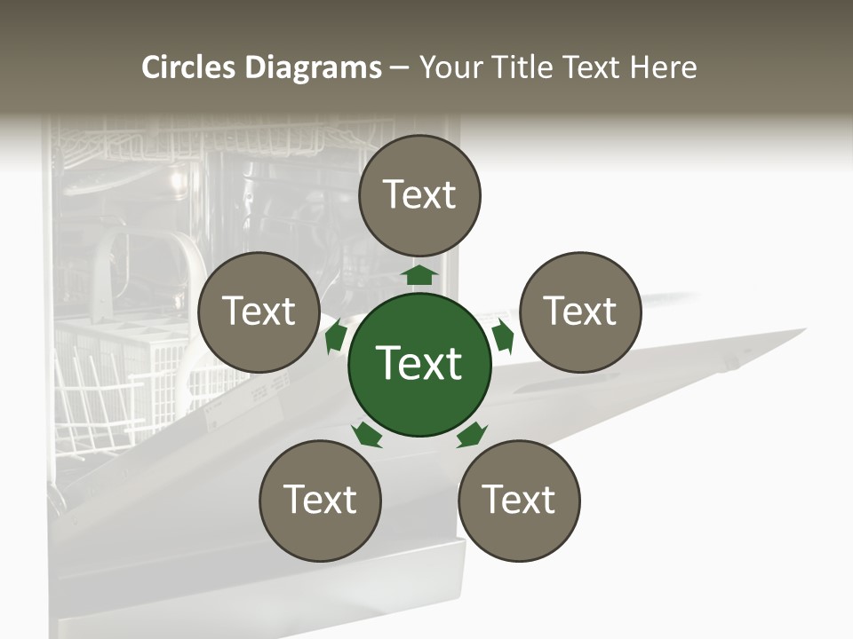 Vacuum Kitchenware House PowerPoint Template