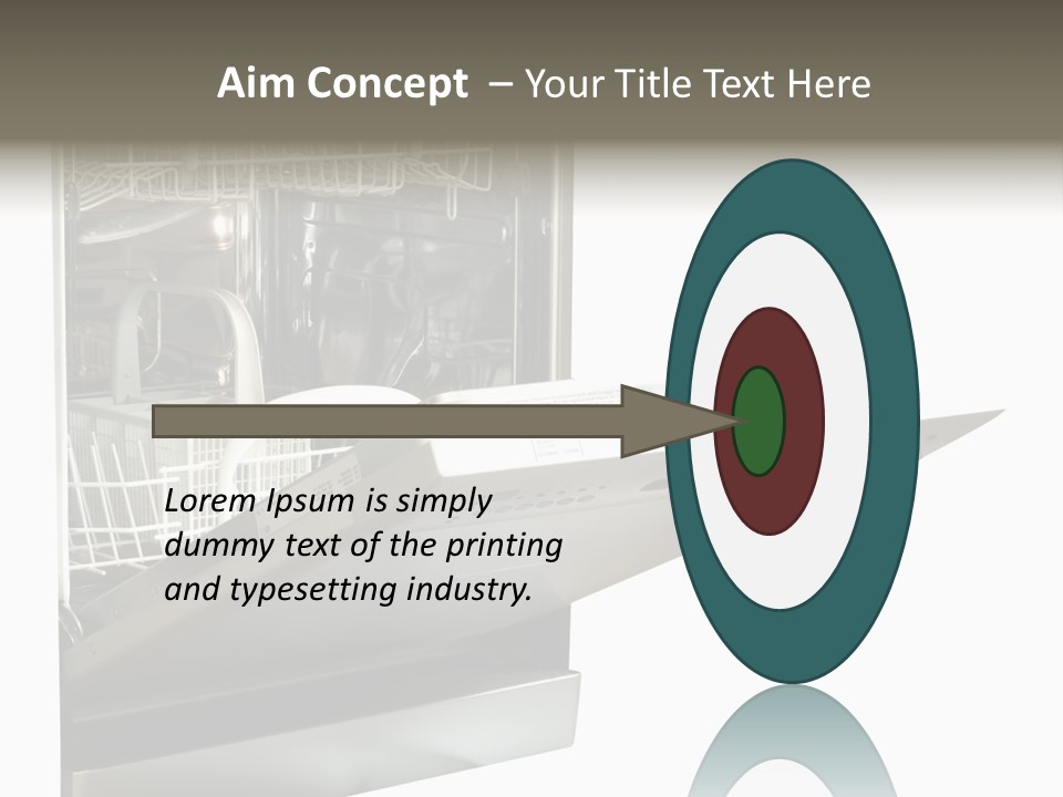 Vacuum Kitchenware House PowerPoint Template