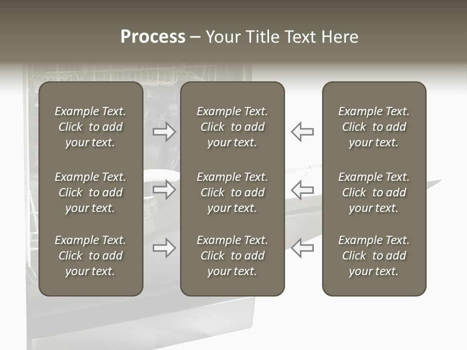 Vacuum Kitchenware House PowerPoint Template