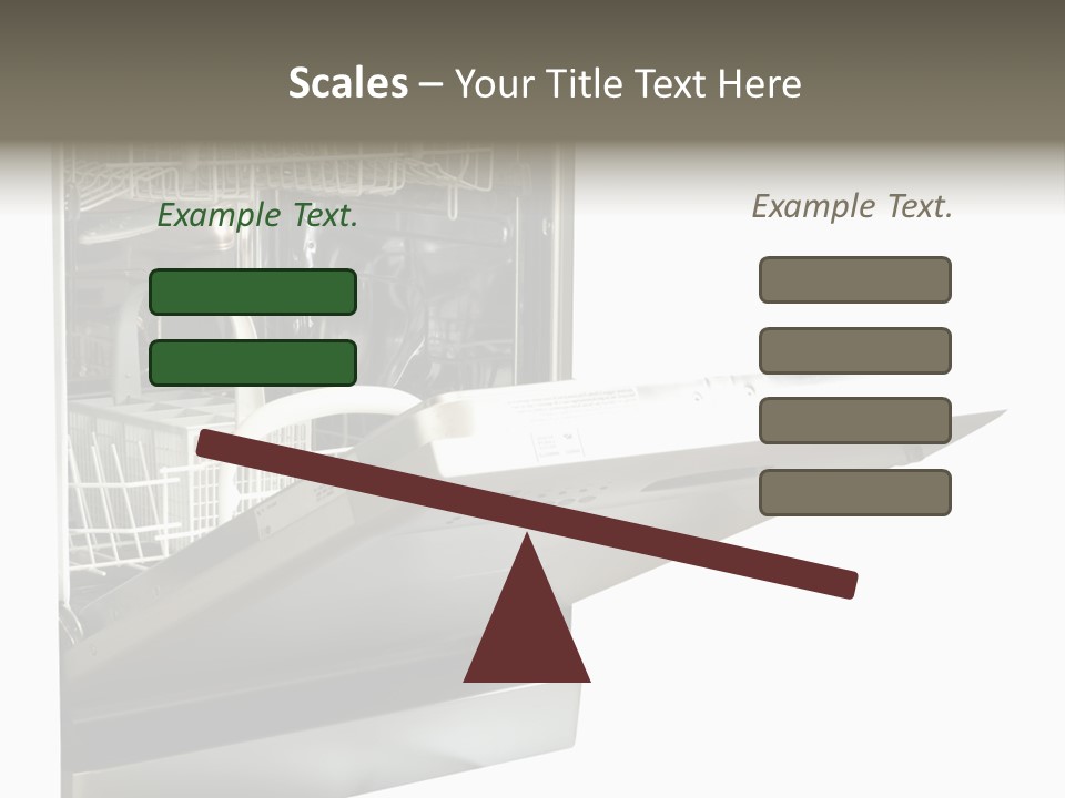 Vacuum Kitchenware House PowerPoint Template